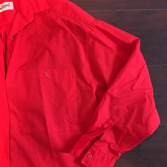 Vintage Red 1980s Diane von Furstenberg Blouse, sz M. - Picture 7 of 12